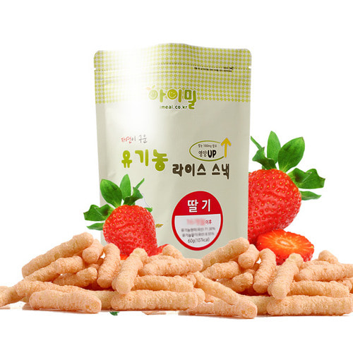아이밀 유기농 쌀과자 스틱형 딸기[4단계] [품절]